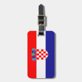 Flagge Kroatiens Gepäckanhänger (Vorderseite vertikal)