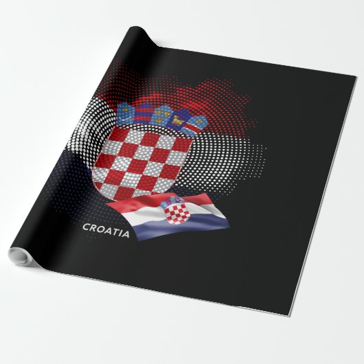 Flagge Kroatiens Geschenkpapier (Ungerollt)