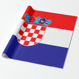 Flagge Kroatiens Geschenkpapier