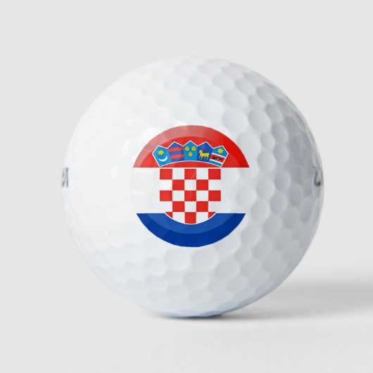 Flagge Kroatiens Golfball (Vorderseite)
