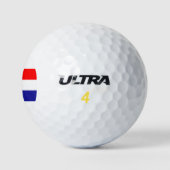 Flagge Kroatiens Golfball (Logo)