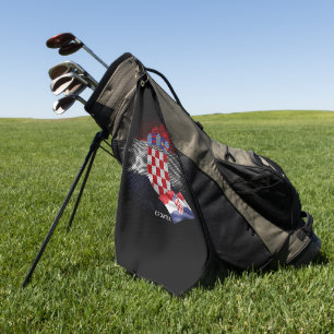 Flagge Kroatiens Golfhandtuch