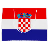 Flagge Kroatiens Große Geschenktüte (Vorderseite)