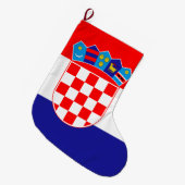 Flagge Kroatiens Großer Weihnachtsstrumpf (Vorderansicht (hängend))