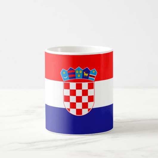Flagge Kroatiens Kaffeetasse (Mittel)
