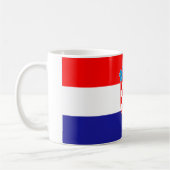 Flagge Kroatiens Kaffeetasse (Links)