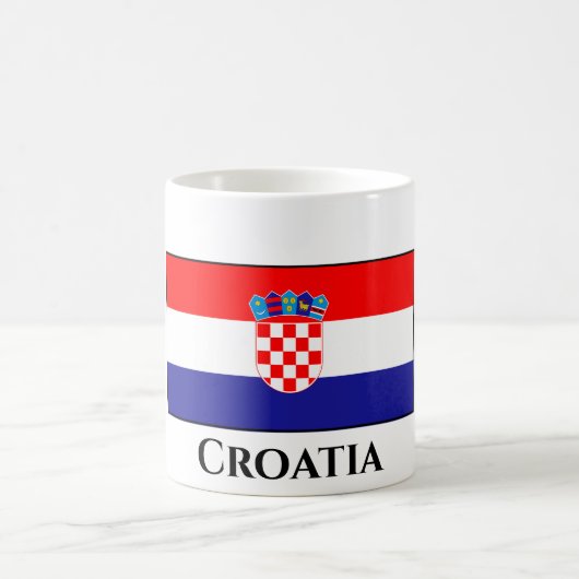 Flagge Kroatiens Kaffeetasse (Mittel)