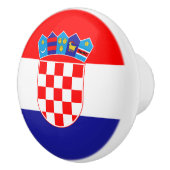 Flagge Kroatiens Keramik Knob Keramikknauf (Rechts)