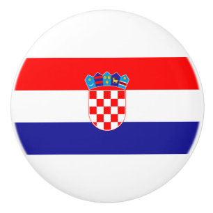 Flagge Kroatiens Keramikknauf