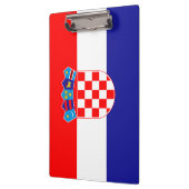 Flagge Kroatiens Klemmbrett (Links)