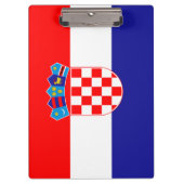 Flagge Kroatiens Klemmbrett (Vorderseite)