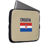 Flagge Kroatiens - Laptop-Sieb Laptopschutzhülle (Vorne Rechts)