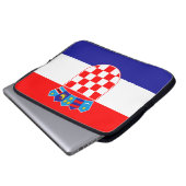 Flagge Kroatiens Laptopschutzhülle (Vorne Knopf)
