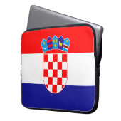 Flagge Kroatiens Laptopschutzhülle (Vorderseite Links)