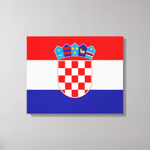 Flagge Kroatiens Leinwanddruck