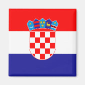 Flagge Kroatiens Magnet (Vorne)