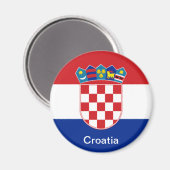 Flagge Kroatiens Magnet (Vorderseite/Rückseite)