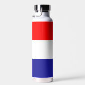 Flagge Kroatiens mit benutzerdefiniertem Text Trinkflasche (Rechts)