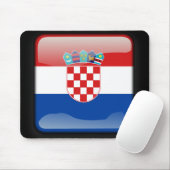 Flagge Kroatiens Mousepad (Mit Mouse)