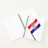 Flagge Kroatiens Notizblock (Innenseite)