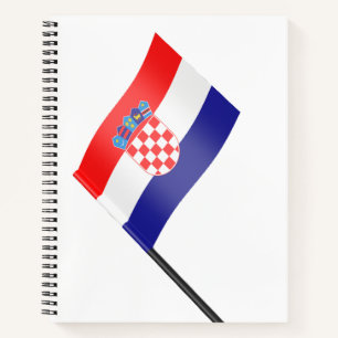 Flagge Kroatiens Notizblock