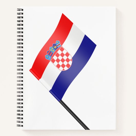 Flagge Kroatiens Notizblock (Vorderseite)