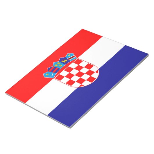 Flagge Kroatiens Notizblock (angewinkelt)