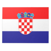 Flagge Kroatiens Notizblock (Vorderseite)