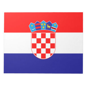 Flagge Kroatiens Notizblock