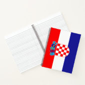 Flagge Kroatiens Notizblock (Innenseite)