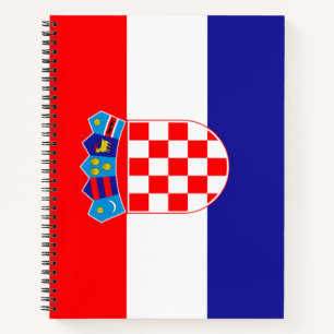 Flagge Kroatiens Notizblock