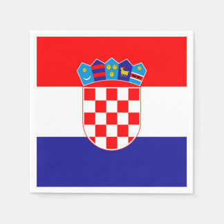 Flagge Kroatiens Papier Napkins Serviette