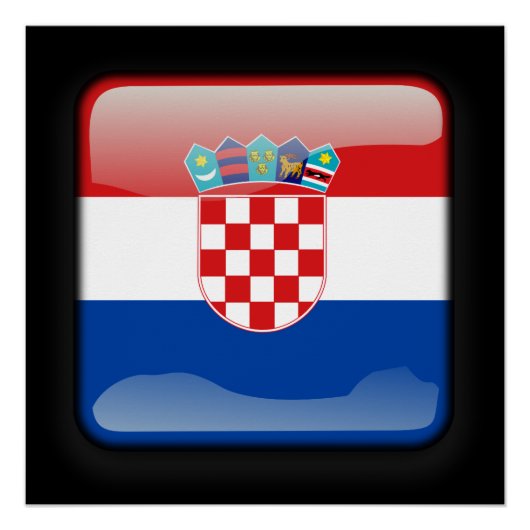 Flagge Kroatiens Poster (Vorderseite)