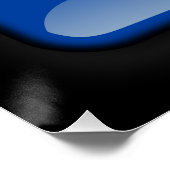 Flagge Kroatiens Poster (Ecke)