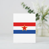 Flagge Kroatiens Postkarte (Stehend Vorderseite)