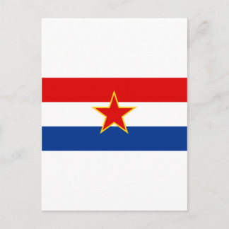 Flagge Kroatiens Postkarte