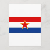 Flagge Kroatiens Postkarte (Vorderseite)