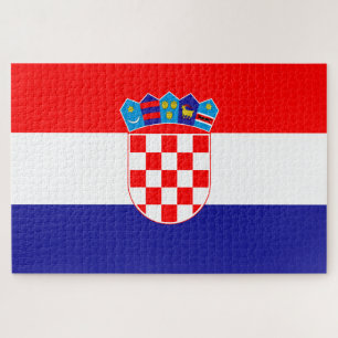 Flagge Kroatiens Puzzle