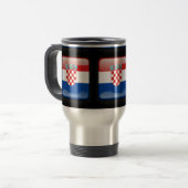 Flagge Kroatiens Reisebecher (Vorderseite Links)