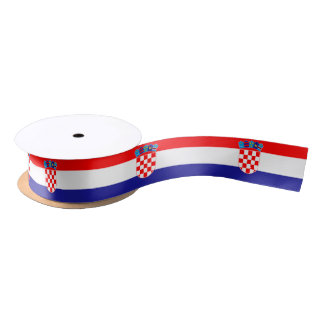 Flagge Kroatiens Satinband