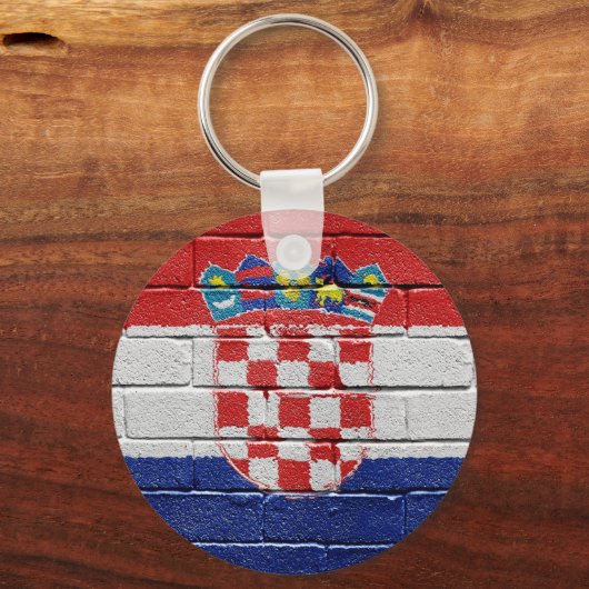 Flagge Kroatiens Schlüsselanhänger (Vorderseite)