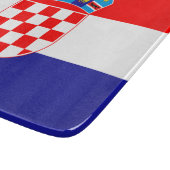 Flagge Kroatiens Schneidebrett (Ecke)