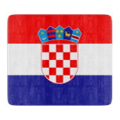 Flagge Kroatiens Schneidebrett (Vorderseite)