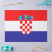 Flagge Kroatiens Seidenpapier (Basteln)