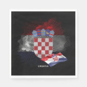 Flagge Kroatiens Serviette (Vorderseite)