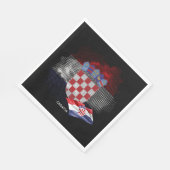 Flagge Kroatiens Serviette (Ecke)