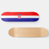 Flagge Kroatiens Skateboard (Horizontal)