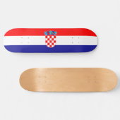 Flagge Kroatiens Skateboard (Horizontal)