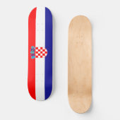 Flagge Kroatiens Skateboard (Vorderseite)