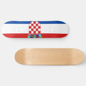 Flagge Kroatiens Skateboard (Horizontal)